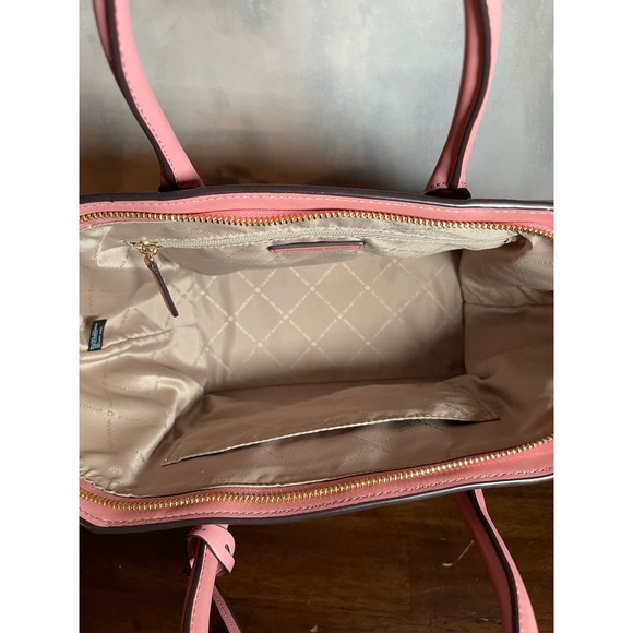 Michael Kors AVRIL Suede & Leather Satchel - Picture 10 of 13